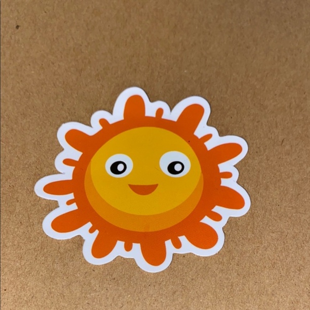 🌈20/$12🌈 Cute Sun Sticker